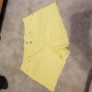Lucky Brand Yellow Jean Short